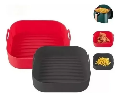 Forma De Silicone Airfryer Cesto Fritadeira Elétrica Grande